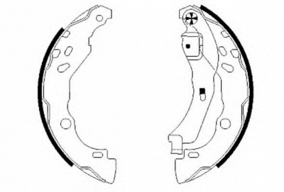 HELLA PAGID 8db355002641 -  Комплект тормозных колодок